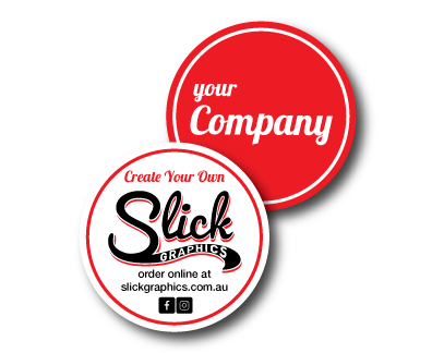 Circle Stickers with your company logo printed
