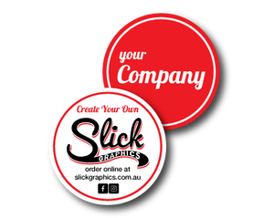 Circle Stickers with your company logo printed
