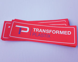 Rectangle Stickers custom with your company logo printed