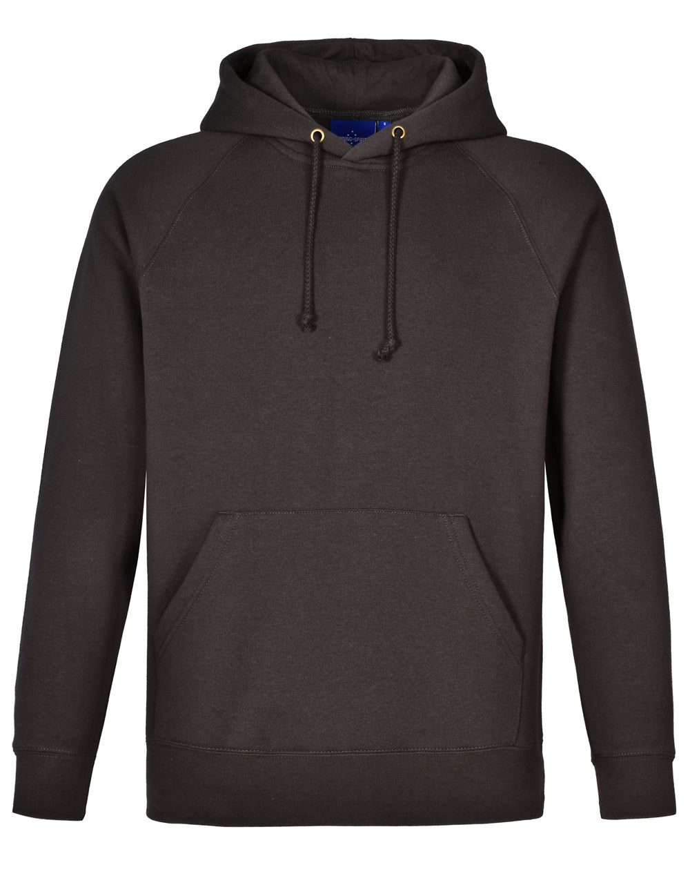 Dark gray hoodie on a white background