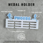 Load image into Gallery viewer, Personalised Custom Medal Holder Hanger Display
