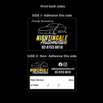 Load image into Gallery viewer, Service Sticker Mechanic double sided and single sided printing
