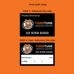 Load image into Gallery viewer, Service Sticker Mechanic double sided and single sided printing
