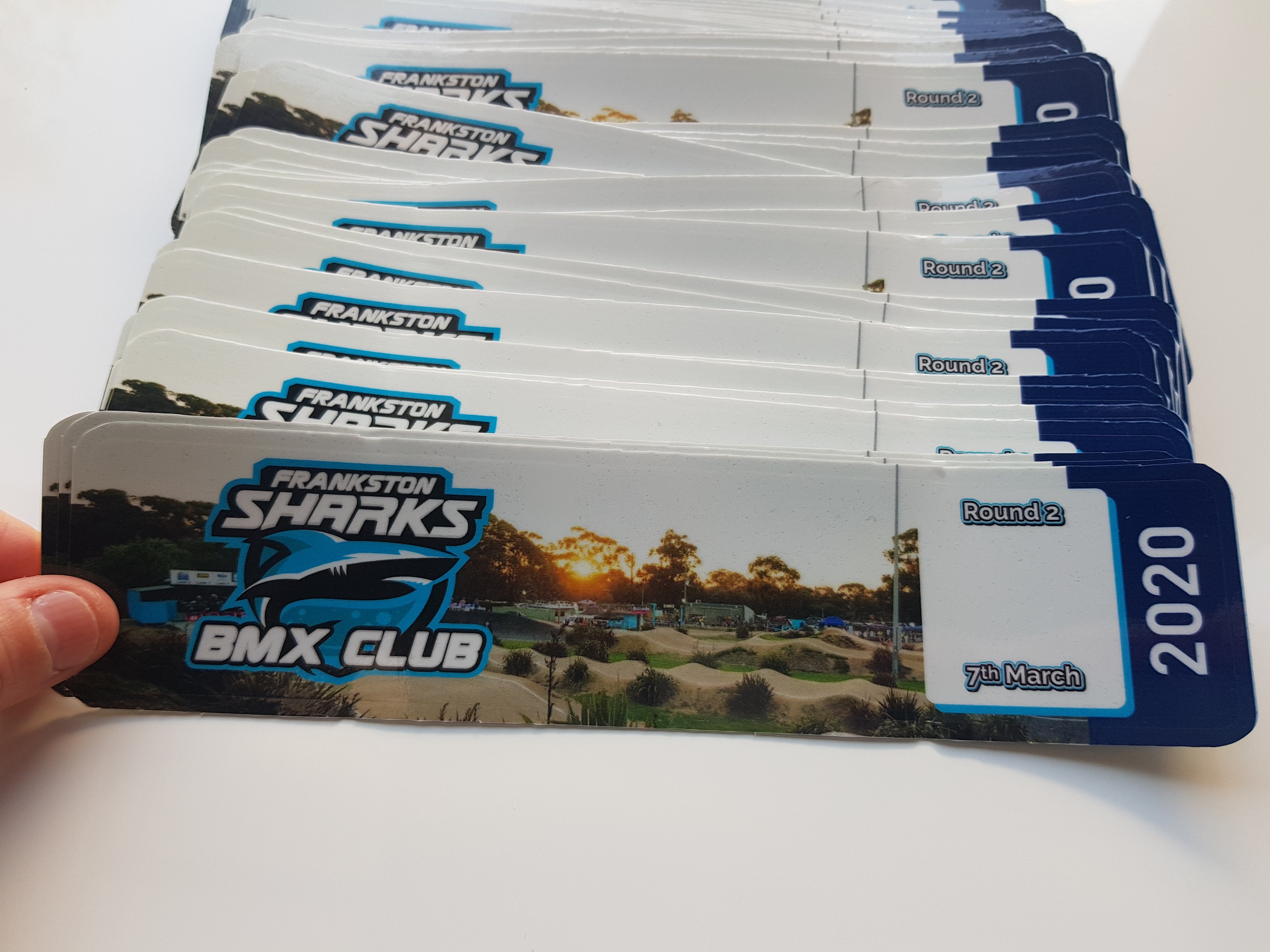 Rectangle Stickers custom with your company logo printed