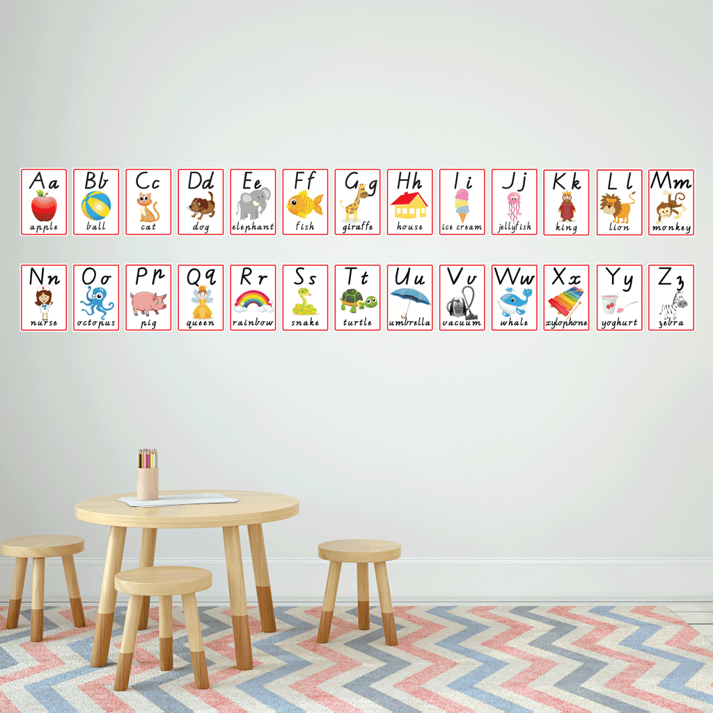 alphabet ABC removable wall decals for kids