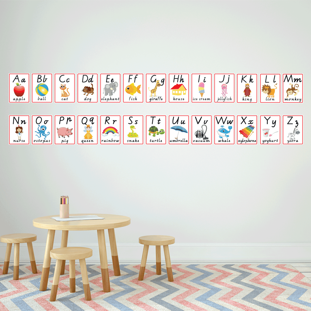 alphabet ABC removable wall decals for kids