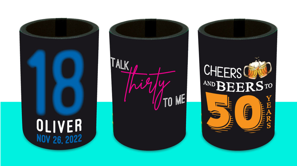 Stubby Coolers Holders Sublimation Printing Melbourne Wedding Bucks Birthday 50th Hens events business