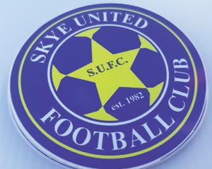 Football stickers customized with your company logo printed