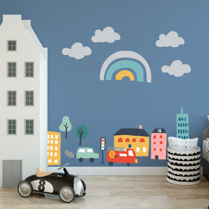 Cityscape Kids Removable wall decals for bedroom