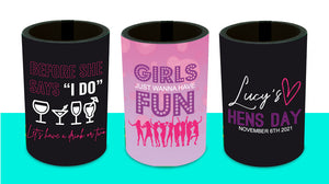 Stubby Coolers Holders Sublimation Printing Melbourne Wedding Bucks Hens events business