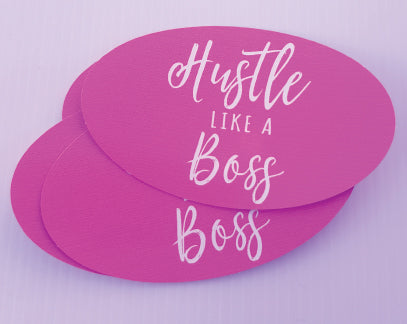 Oval Stickers custom with your company logo printed