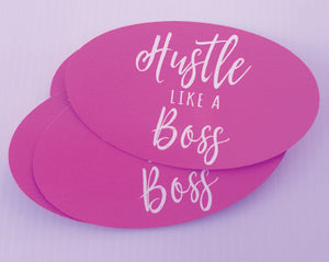 Oval Stickers custom with your company logo printed