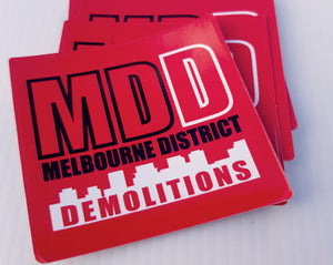 Square Stickers custom with your company logo printed