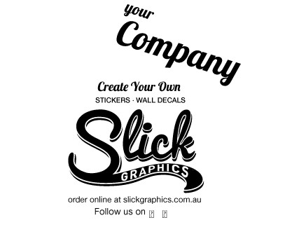 Cut letter self adhesive Vinyl Decals Personalized with your company details