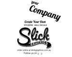 Load image into Gallery viewer, Cut letter self adhesive Vinyl Decals Personalized with your company details
