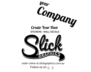 Cut letter self adhesive Vinyl Decals Personalized with your company details